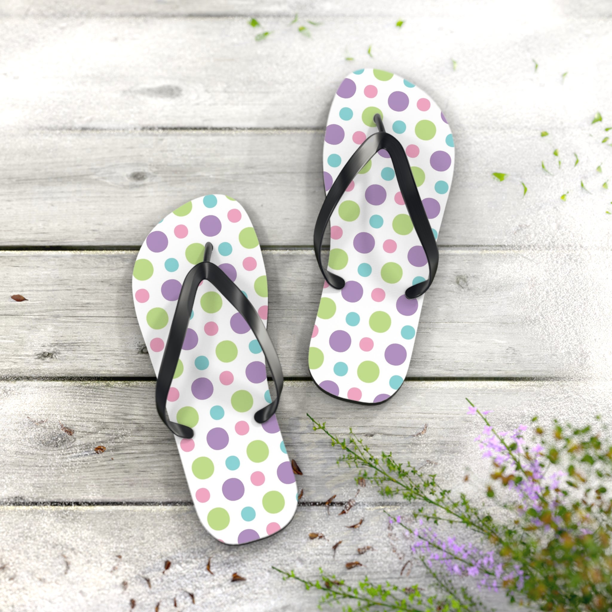 Flip Flops Polka Dots