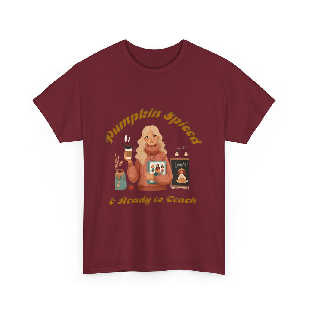 Pumpkin Spiced 6 Unisex Heavy Cotton Tee