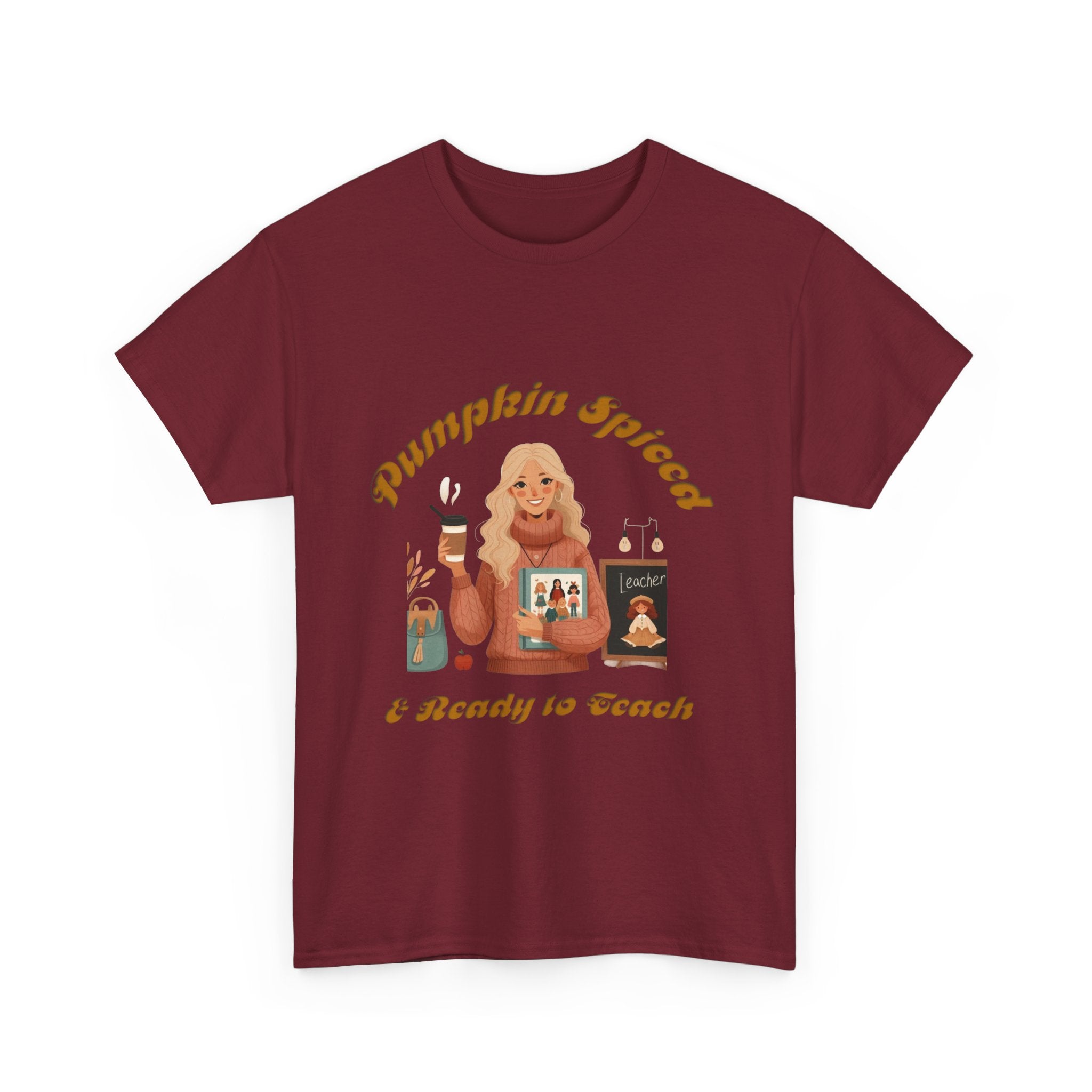 Pumpkin Spiced 6 Unisex Heavy Cotton Tee