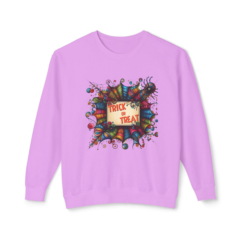 Trick or Treat Unisex Lightweight Crewneck Sweatshirt