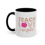 Teach Love Inspire Accent Coffee Mug