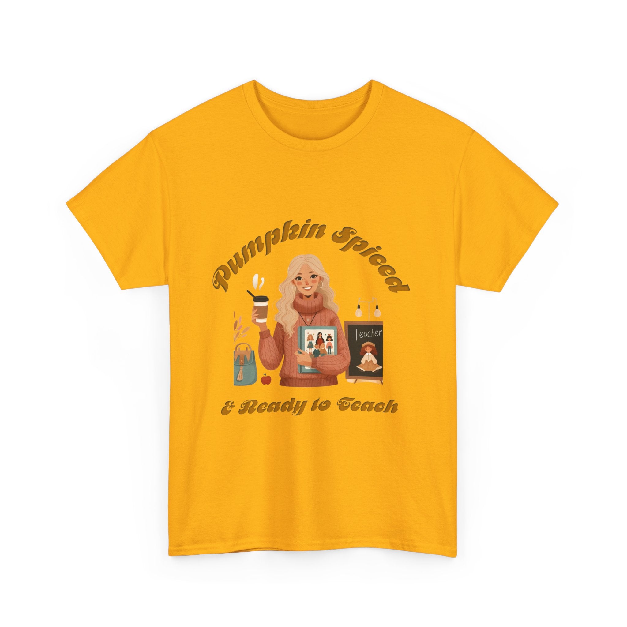 Pumpkin Spiced 6 Unisex Heavy Cotton Tee