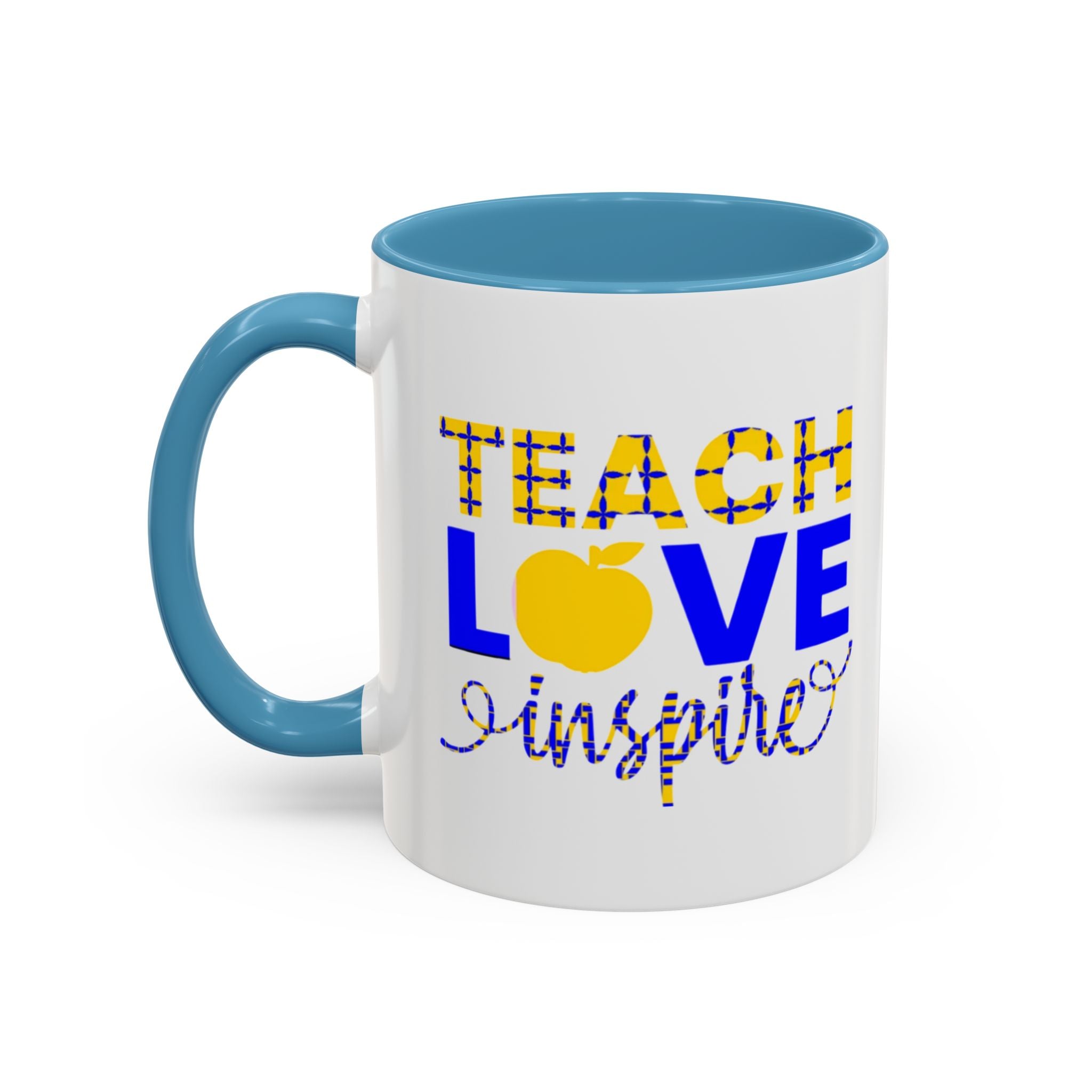 Teach Love Inspire Accent Coffee Mug