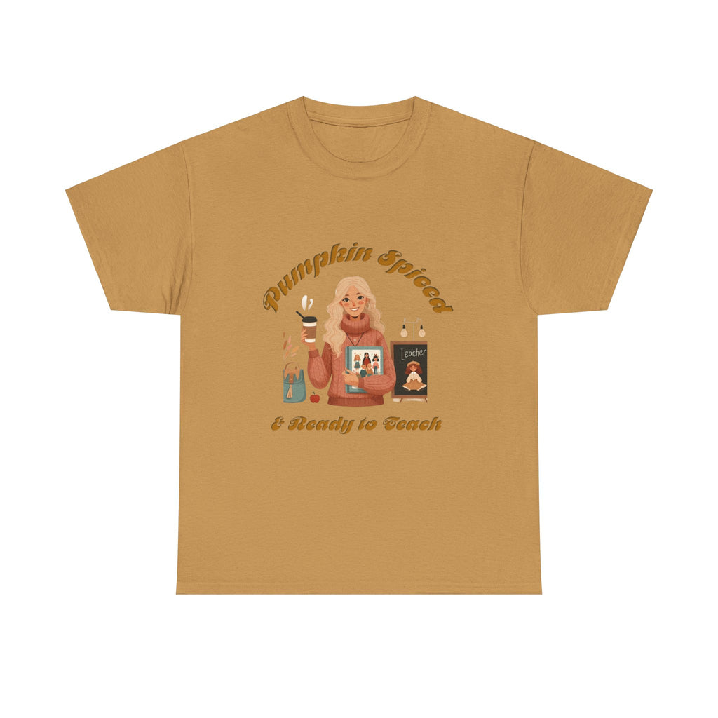 Pumpkin Spiced 6 Unisex Heavy Cotton Tee