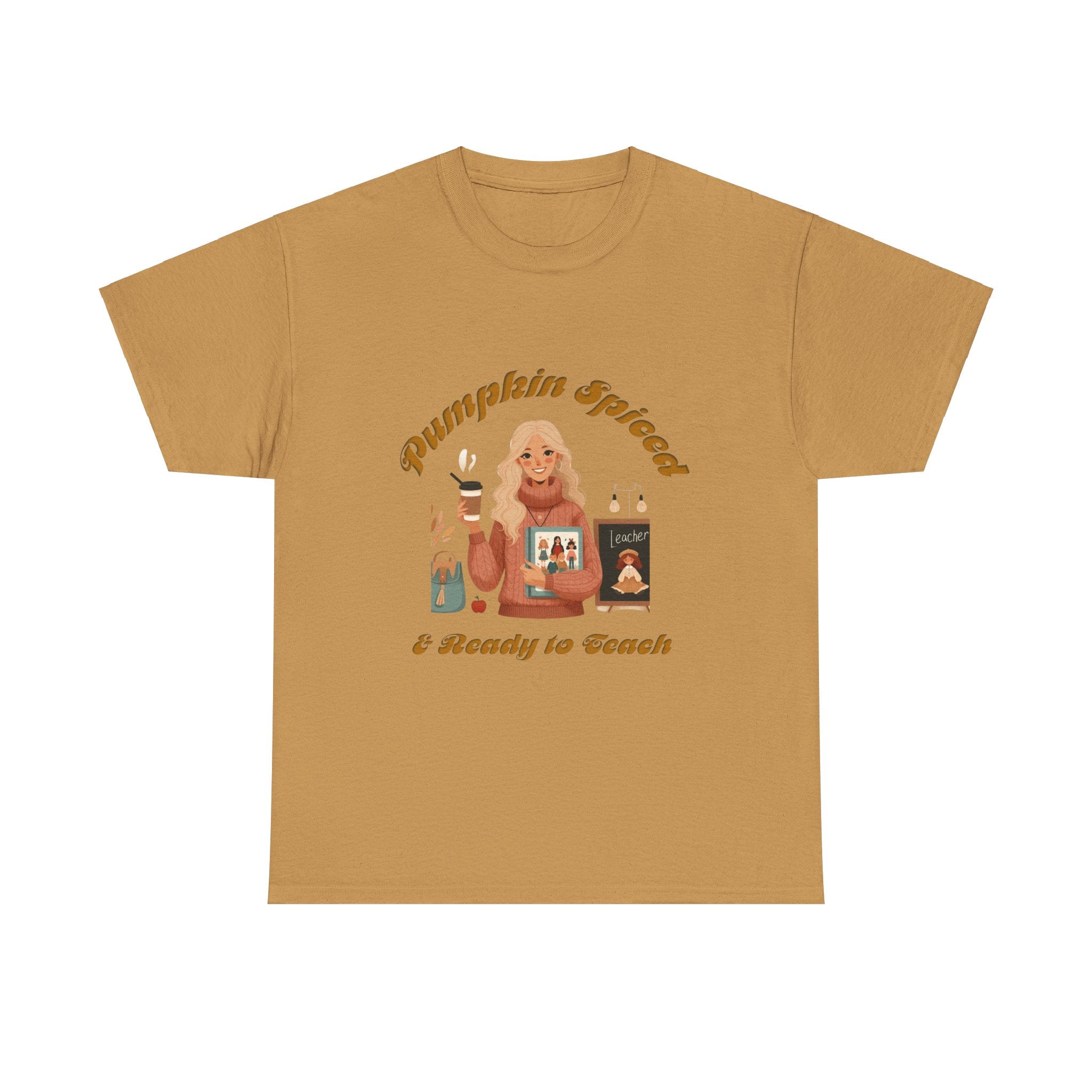 Pumpkin Spiced 6 Unisex Heavy Cotton Tee