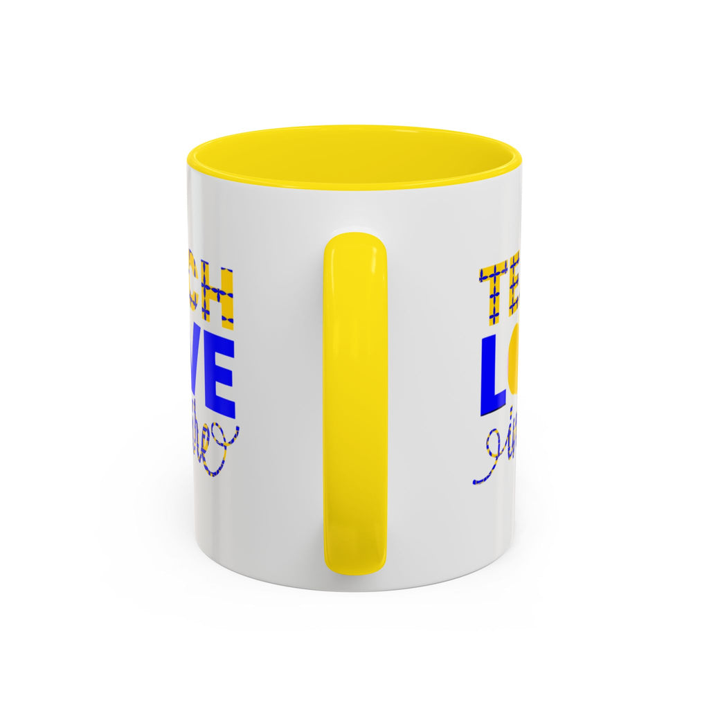 Teach Love Inspire Accent Coffee Mug
