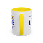 Teach Love Inspire Accent Coffee Mug