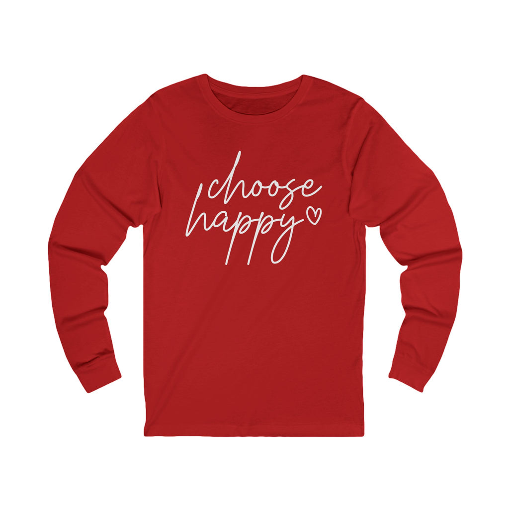 Choose Happy Unisex Jersey Long Sleeve Tee