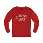 Choose Happy Unisex Jersey Long Sleeve Tee
