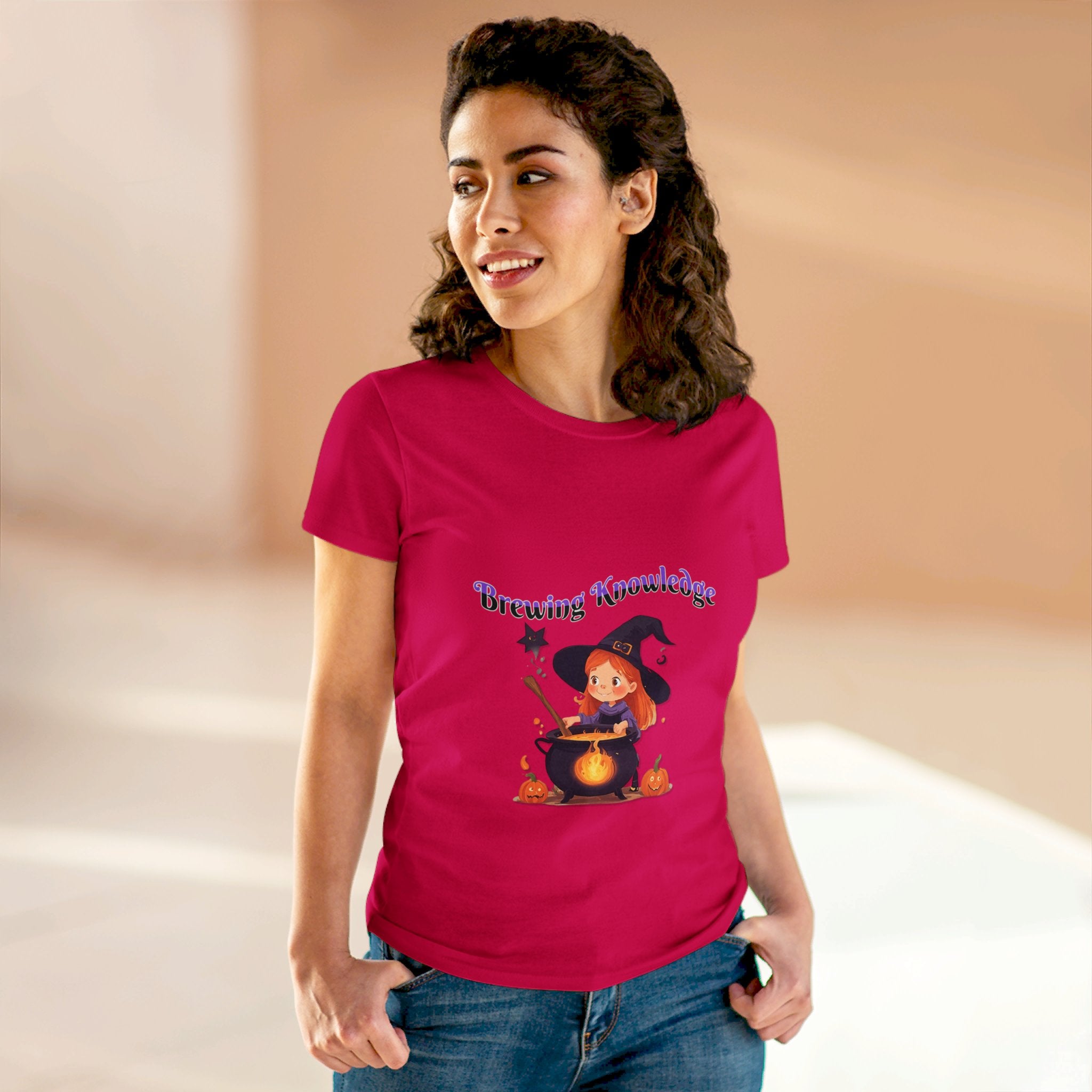 Brewing Knowledge 2 Women's Midweight Cotton Tee