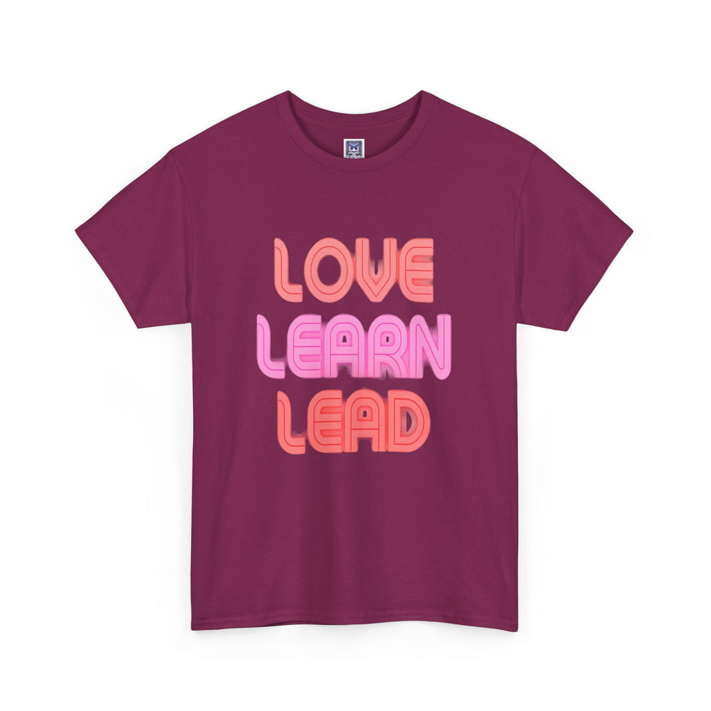 Love Learn Lead Valentine's Unisex Tee