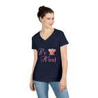 Be Kind Valentine's Ladies' V-Neck T-Shirt