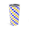20oz Tumbler Heart Pattern
