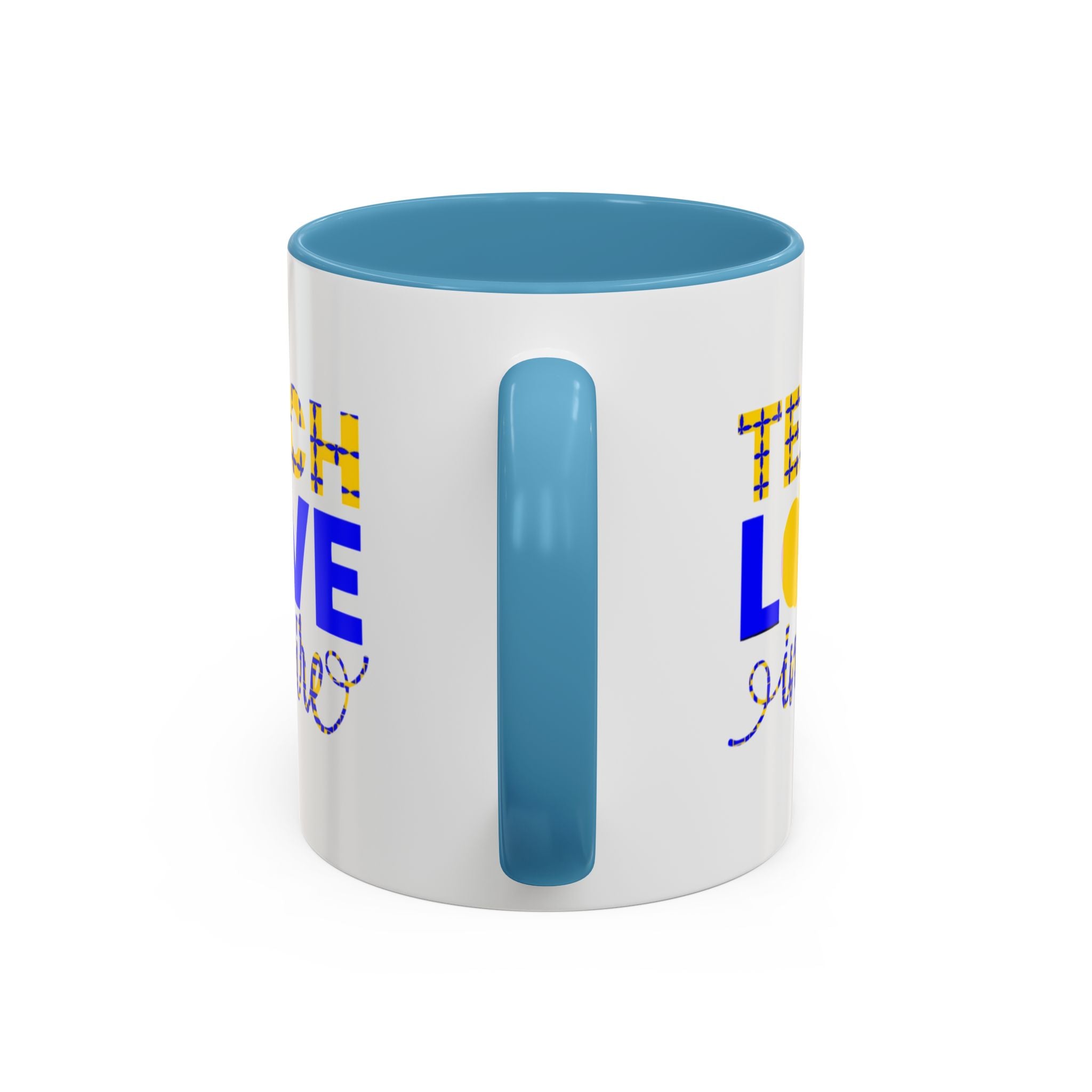 Teach Love Inspire Accent Coffee Mug