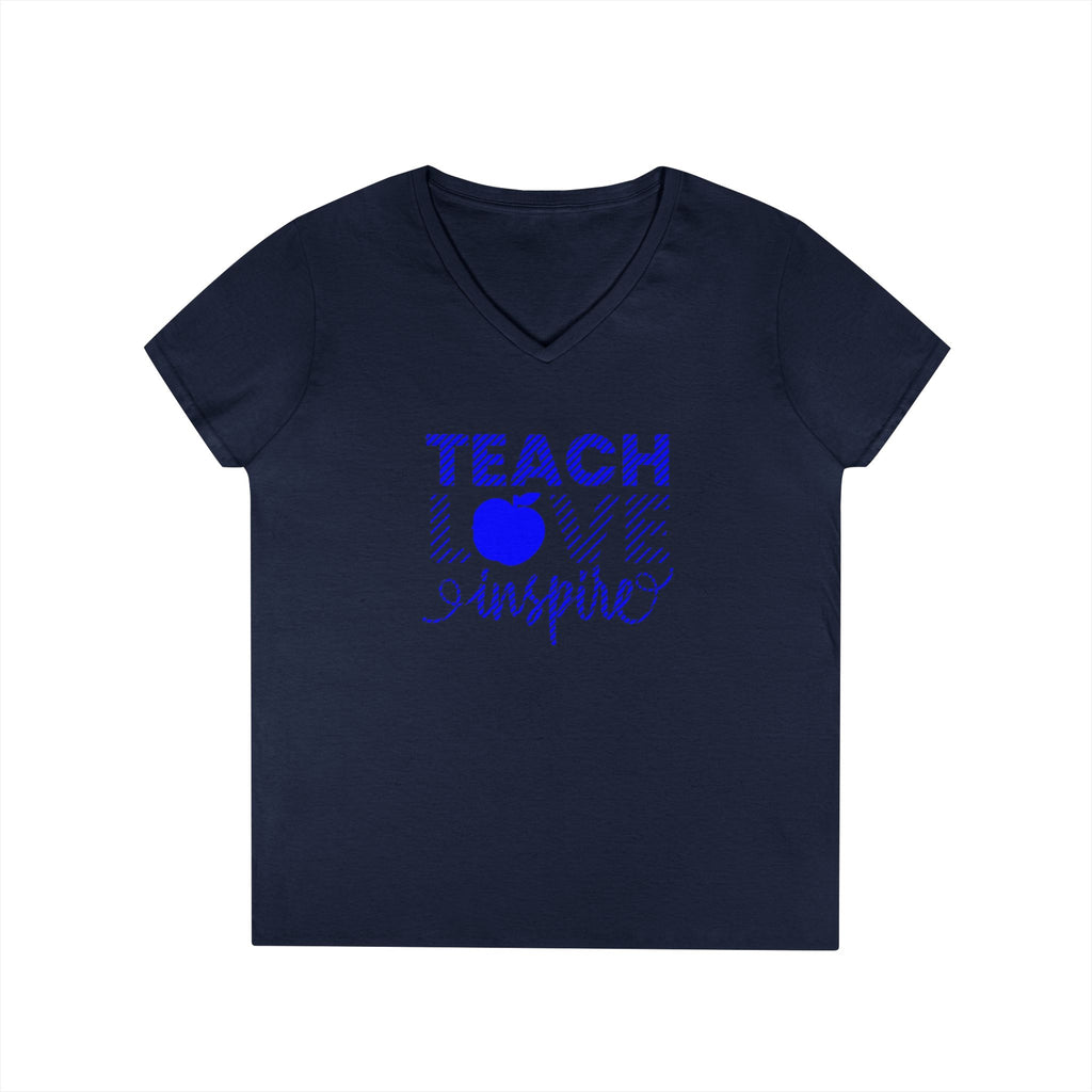 Teach Love Inspire Ladies' V-Neck T-Shirt