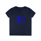 Teach Love Inspire Ladies' V-Neck T-Shirt