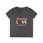 Teach Love Inspire Ladies' V-Neck T-Shirt