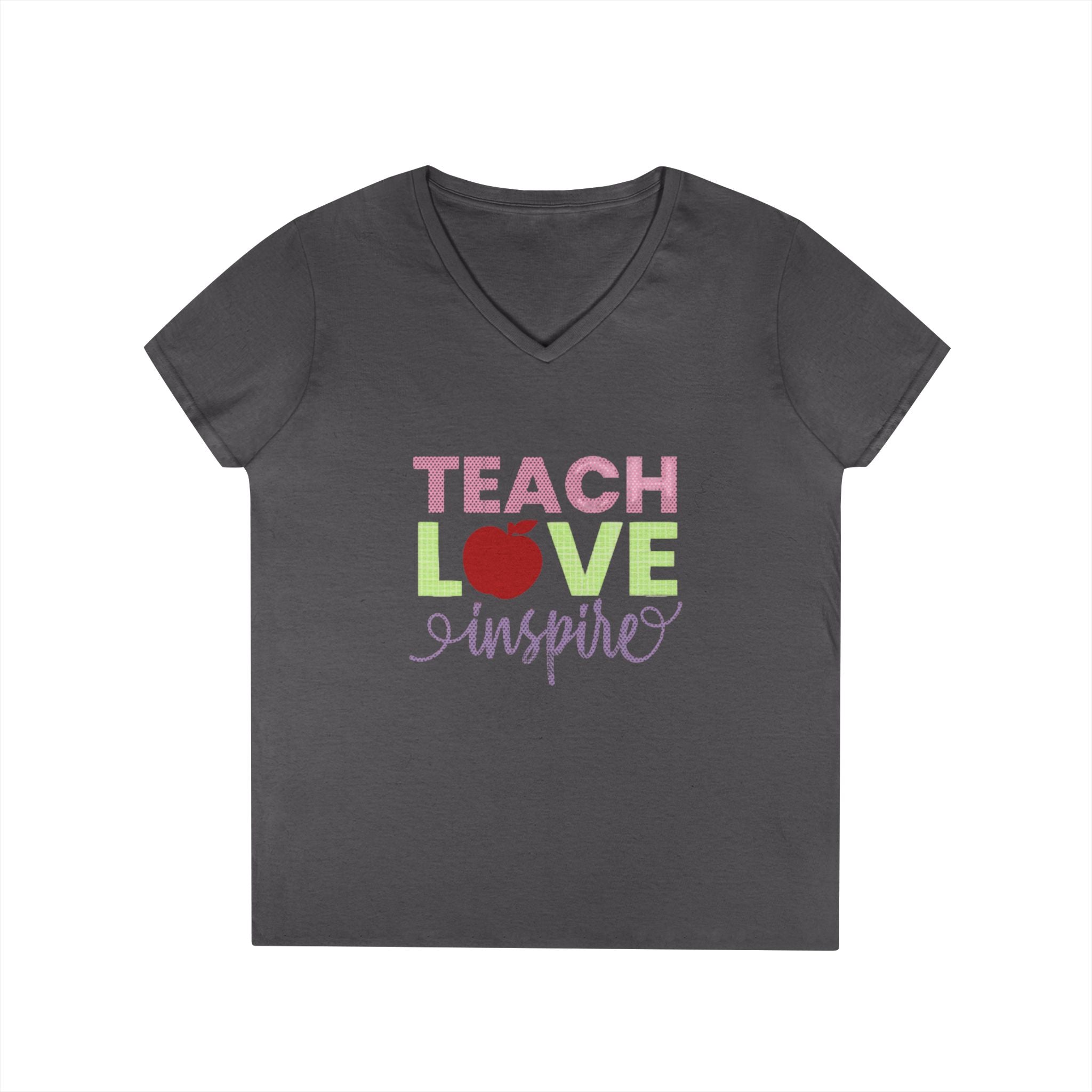 Teach Love Inspire Ladies' V-Neck T-Shirt