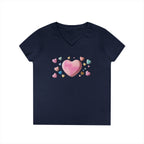 Love Hearts V-Neck T-Shirt