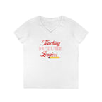 Teaching Future Leaders Ladies' V-Neck T-Shirt