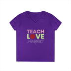 Teach Love Inspire Ladies' V-Neck T-Shirt