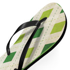 Flip Flops Green Diamonds