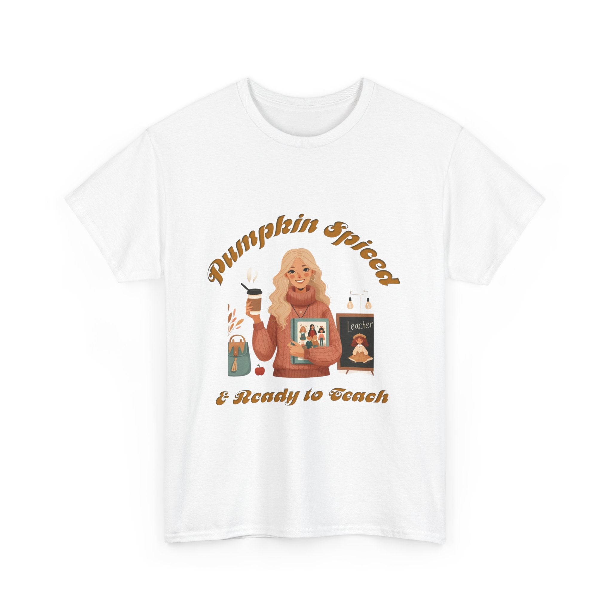 Pumpkin Spiced 6 Unisex Heavy Cotton Tee