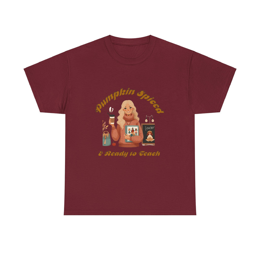 Pumpkin Spiced 6 Unisex Heavy Cotton Tee