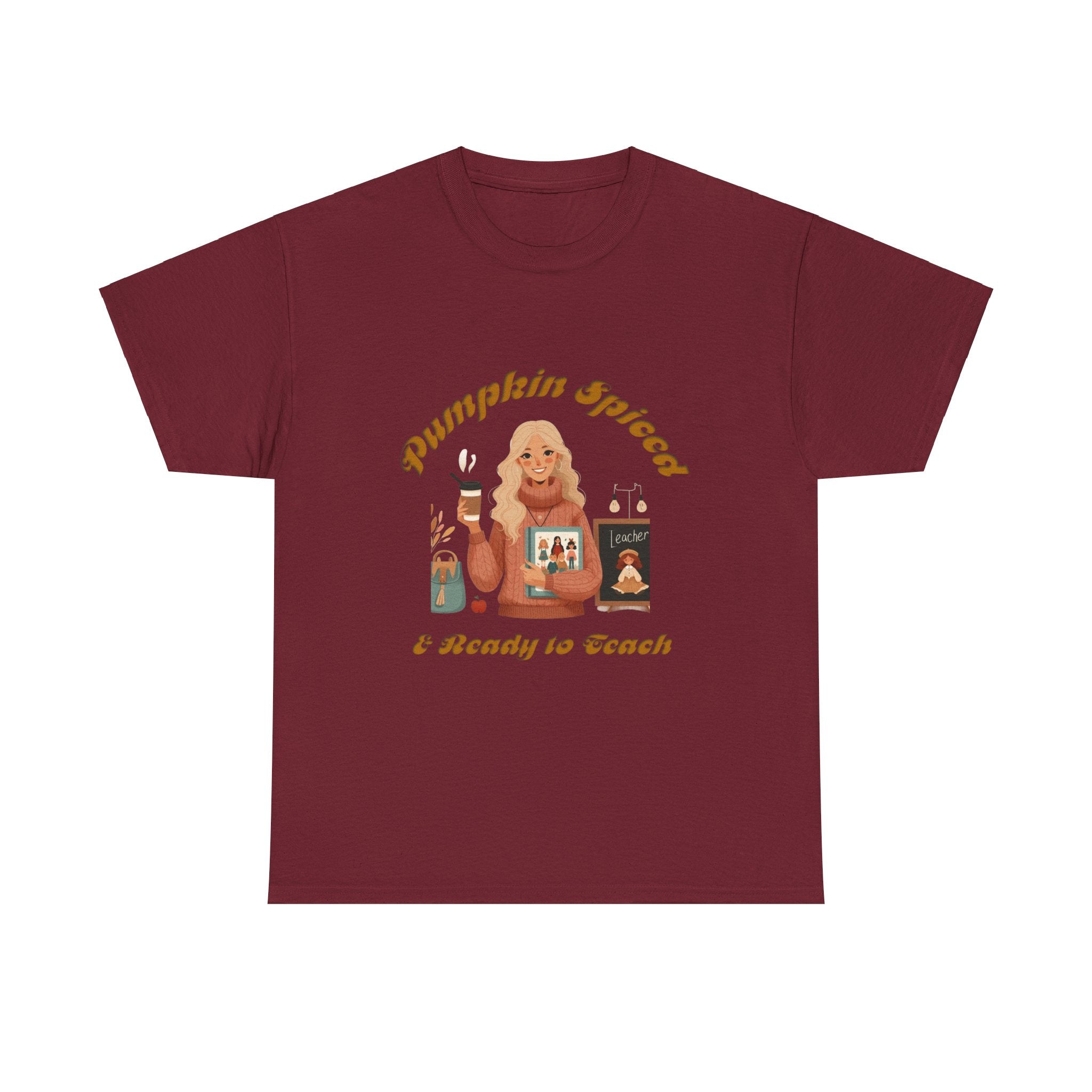 Pumpkin Spiced 6 Unisex Heavy Cotton Tee