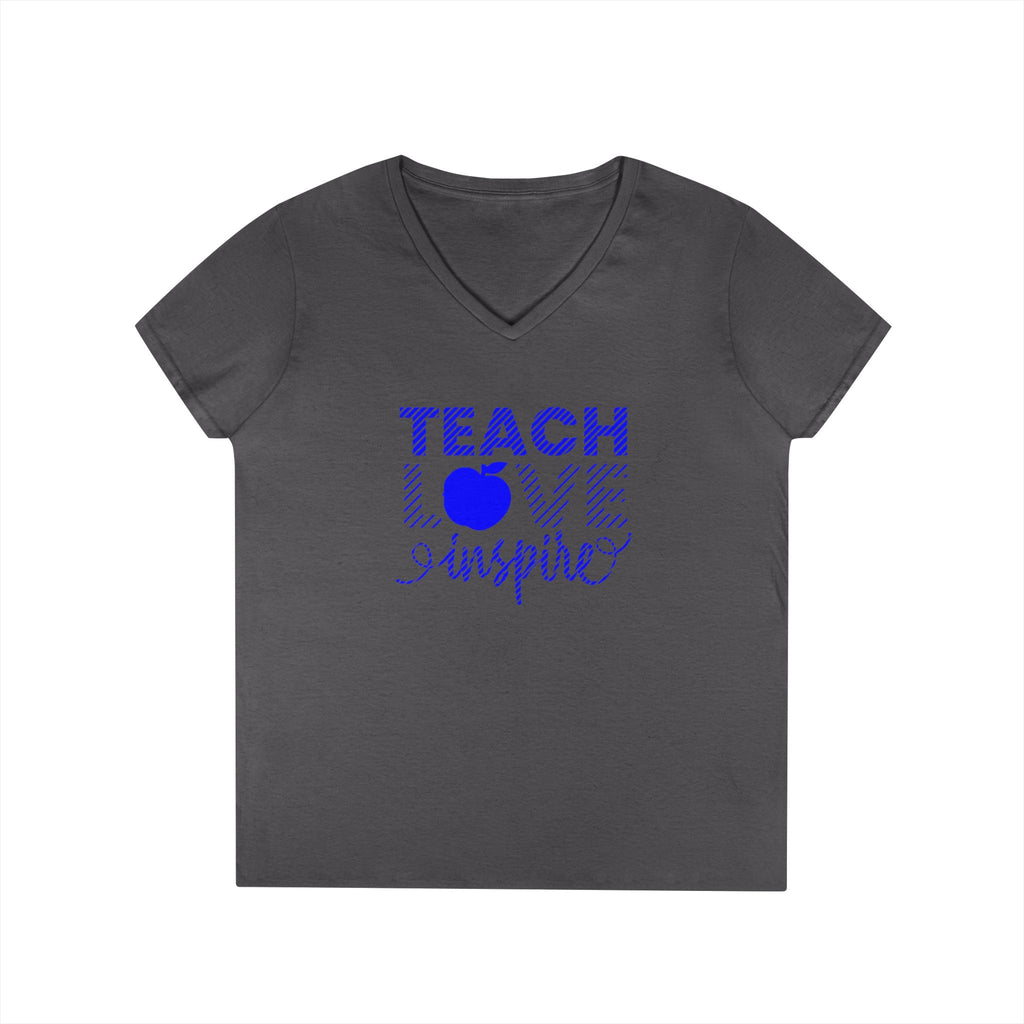 Teach Love Inspire Ladies' V-Neck T-Shirt