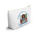 Shaping the Leaders of Tomorrow White Accessory Pouch w T-bottom