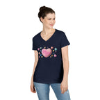 Love Hearts V-Neck T-Shirt