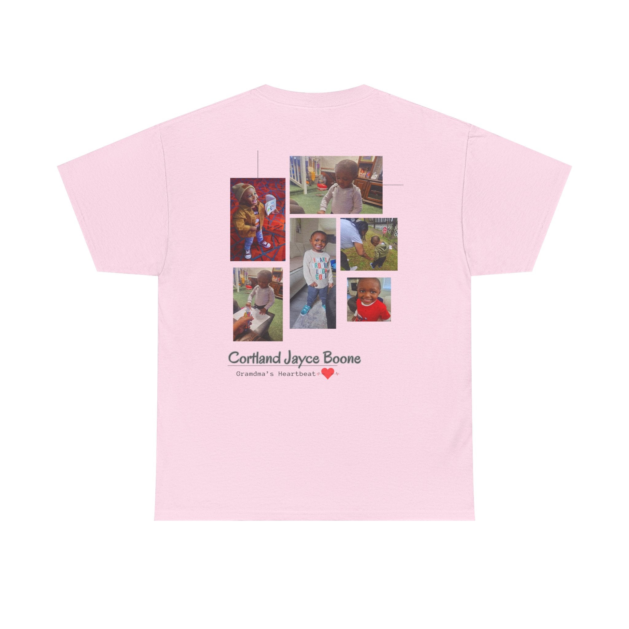 Grandma Heartbeat Adult Unisex Heavy Cotton Tee