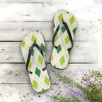 Flip Flops Green Diamonds