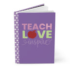 Teach Love Inspire Hardcover Purple Journal