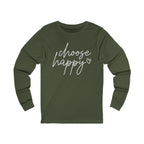 Choose Happy Unisex Jersey Long Sleeve Tee