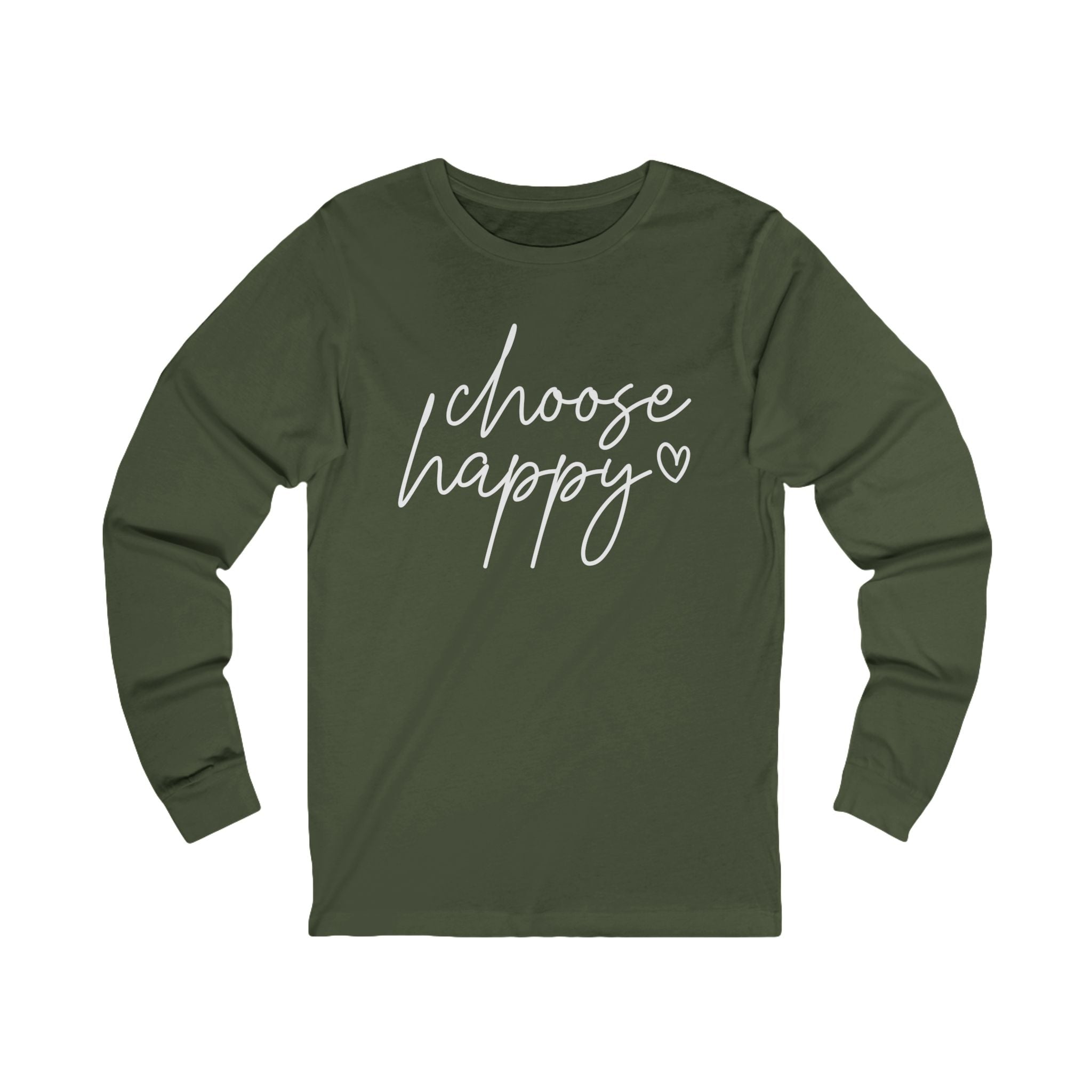 Choose Happy Unisex Jersey Long Sleeve Tee
