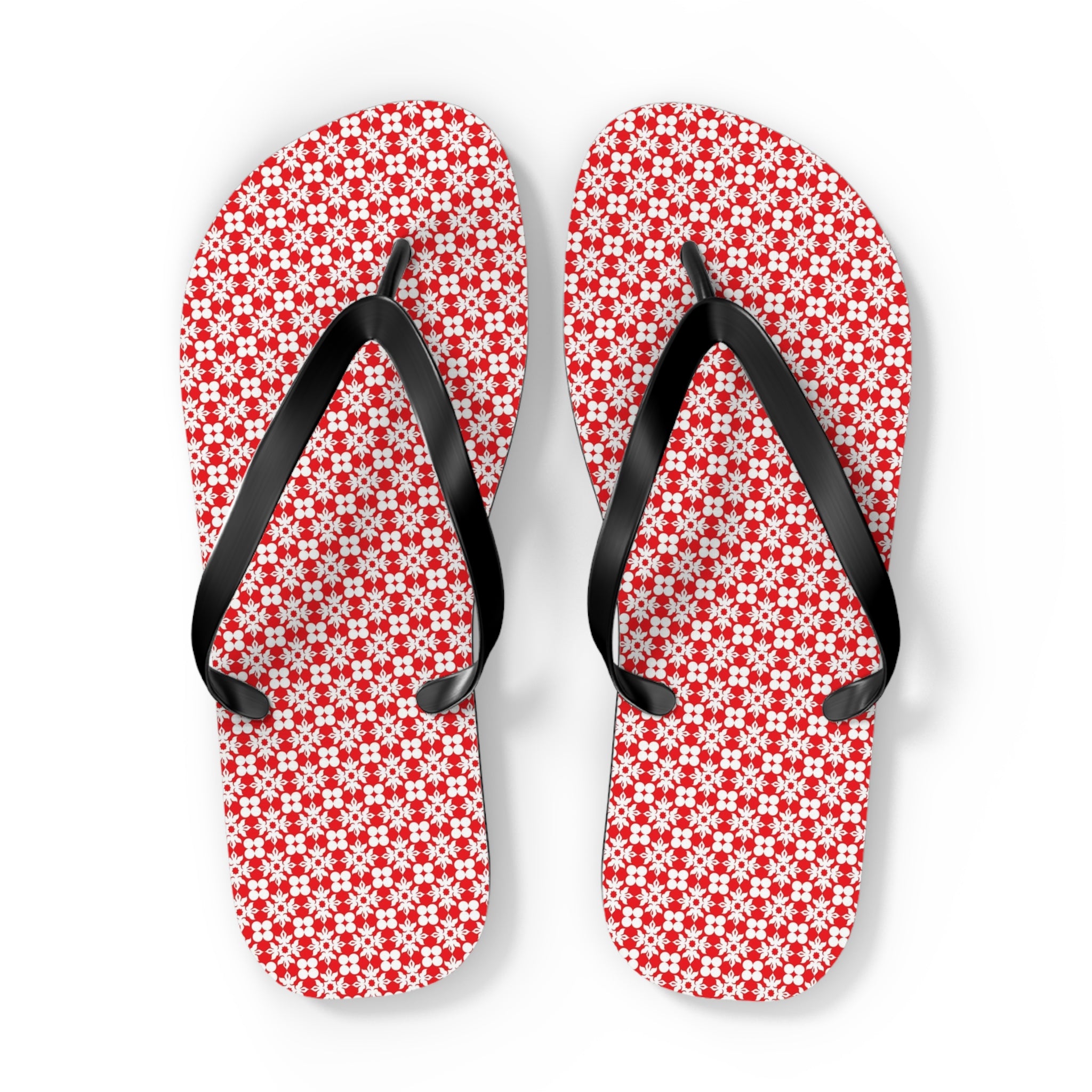 Flip Flops Flowery Red