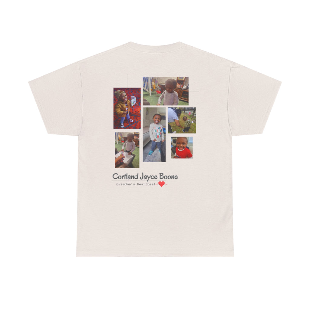 Grandma Heartbeat Adult Unisex Heavy Cotton Tee