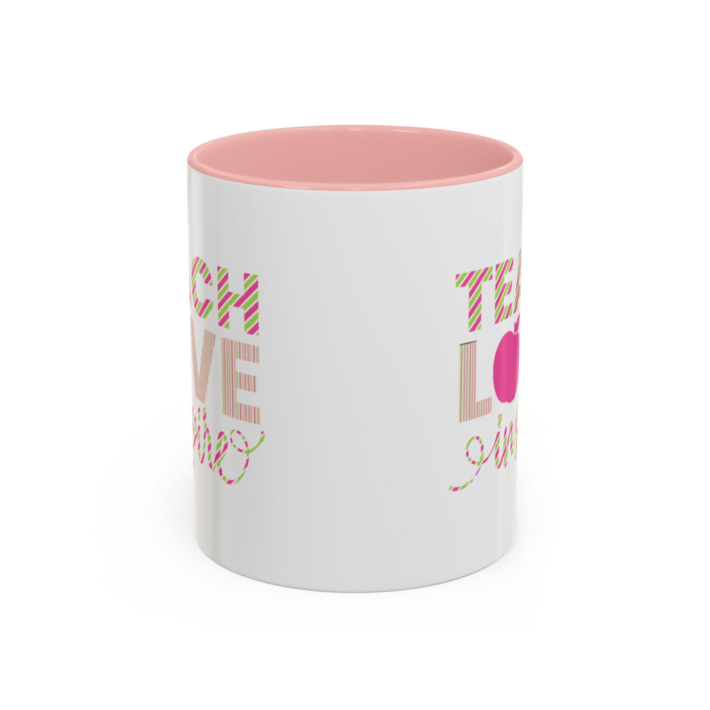 Teach Love Inspire Accent Coffee Mug