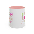 Teach Love Inspire Accent Coffee Mug