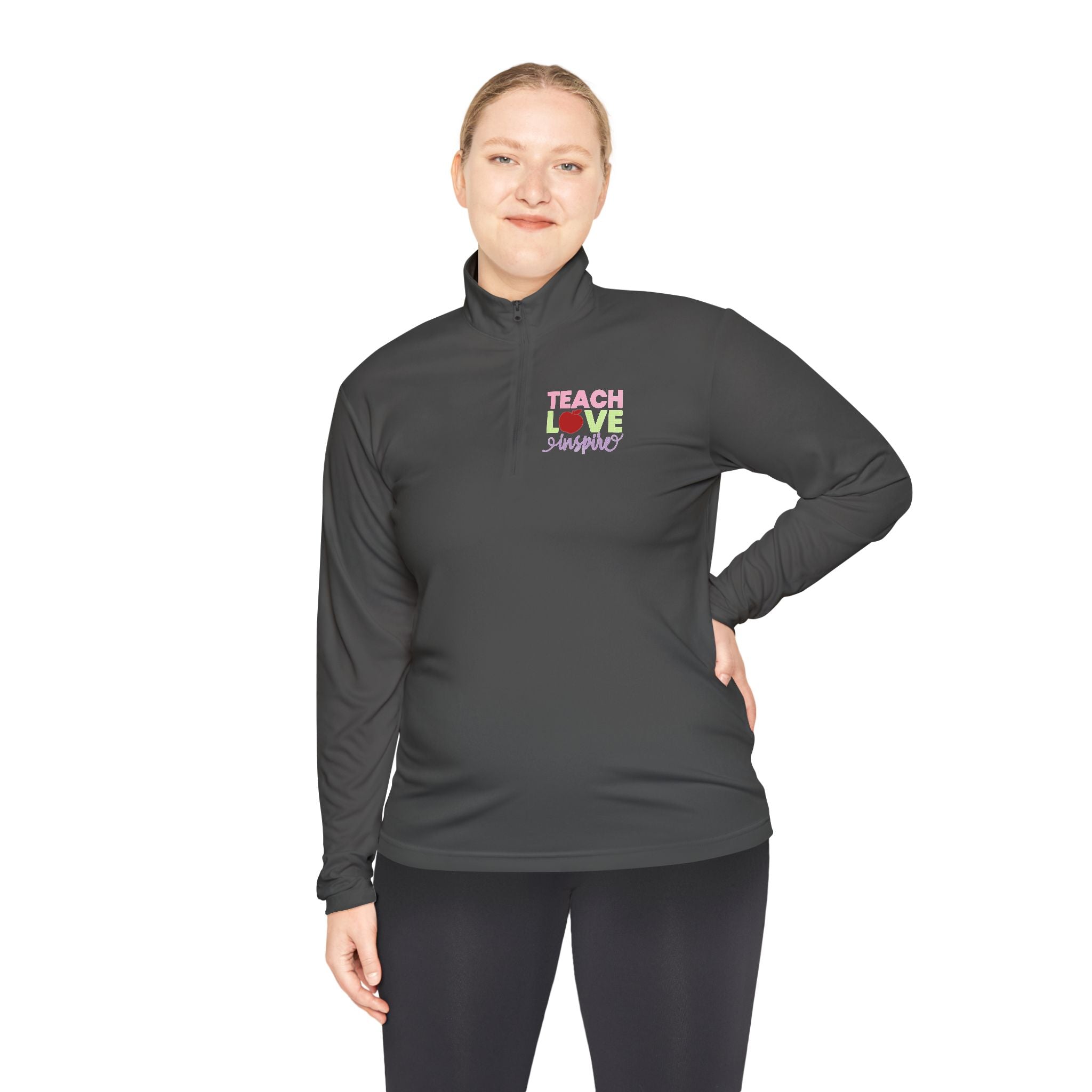 Teach Love Inspire Unisex Quarter-Zip Pullover