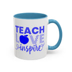 Teach Love Inspire Accent Coffee Mug