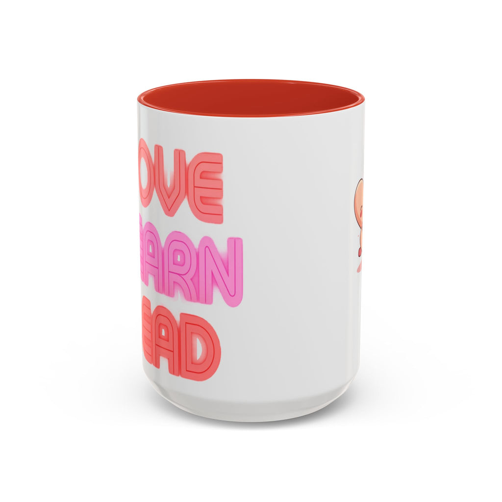 Love Learn Lead Valentine’s Accent Coffee Mug (11oz, 15oz)