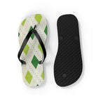 Flip Flops Green Diamonds
