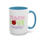 Teach Love Inspire Accent Coffee Mug