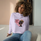 Queen of Hearts Crop Hoodie - Stylish and Empowering Women's Fashion
