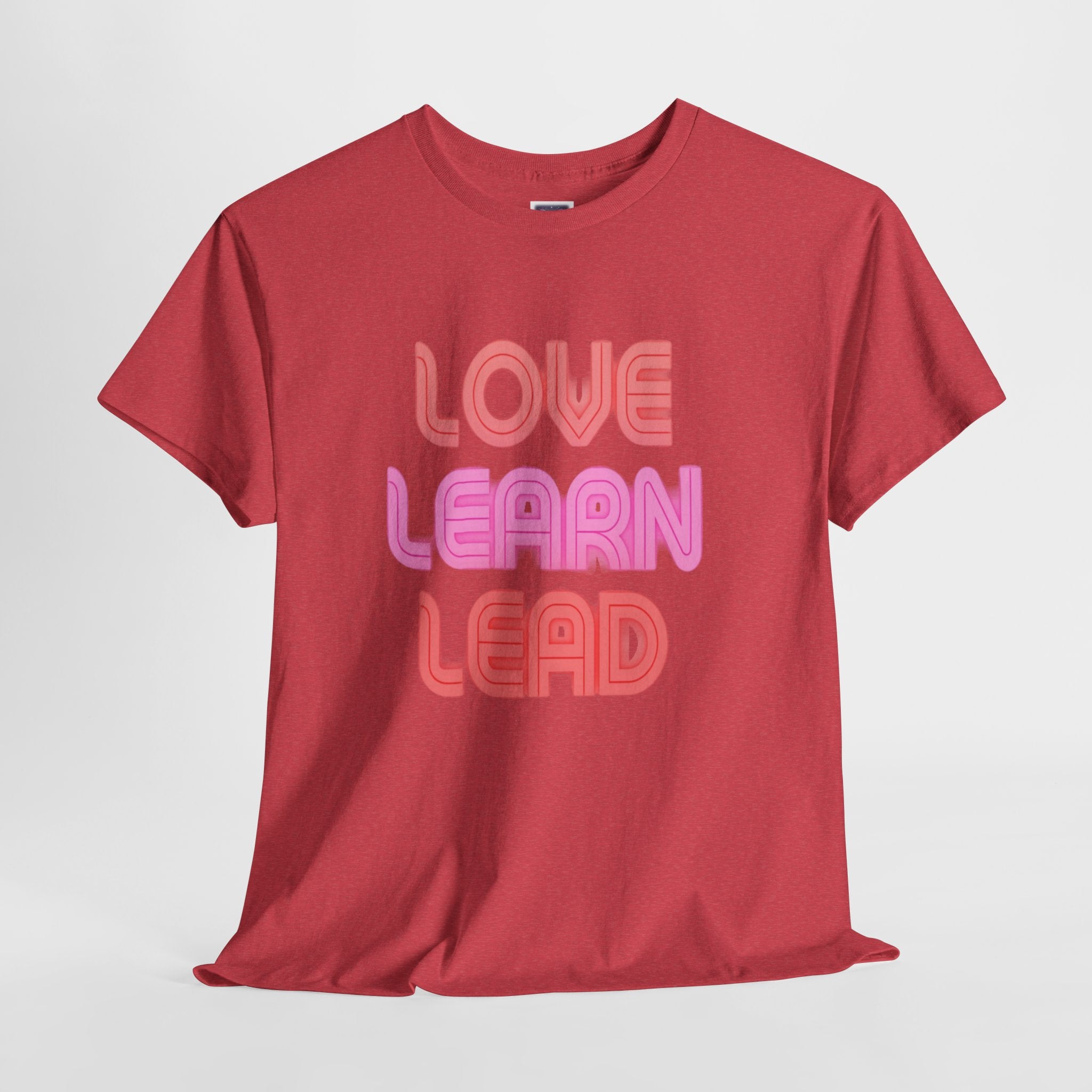 Love Learn Lead Valentine's Unisex Tee
