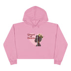 Queen of Hearts Crop Hoodie - Stylish and Empowering Women's Fashion