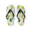 Flip Flops Green Diamonds